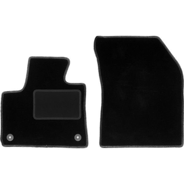 Wielganizator Tappetini Auto Velours Anteriori Adatto Per Opel Grandland (2017-, Crossover) Neri, Set 2 Pz, Con Fissaggi-image