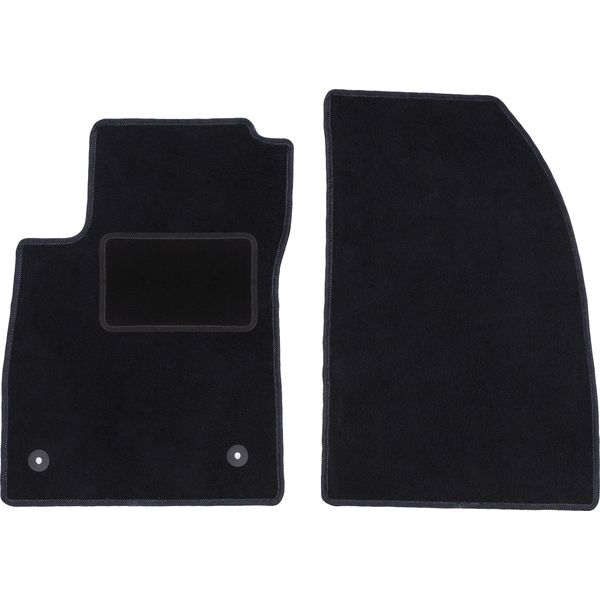 Wielganizator Tappetini Auto Velours Anteriori Adatto Per Opel Mokka (2012-2016, Crossover) Neri, Set 2 Pz, Con Fissaggi-image