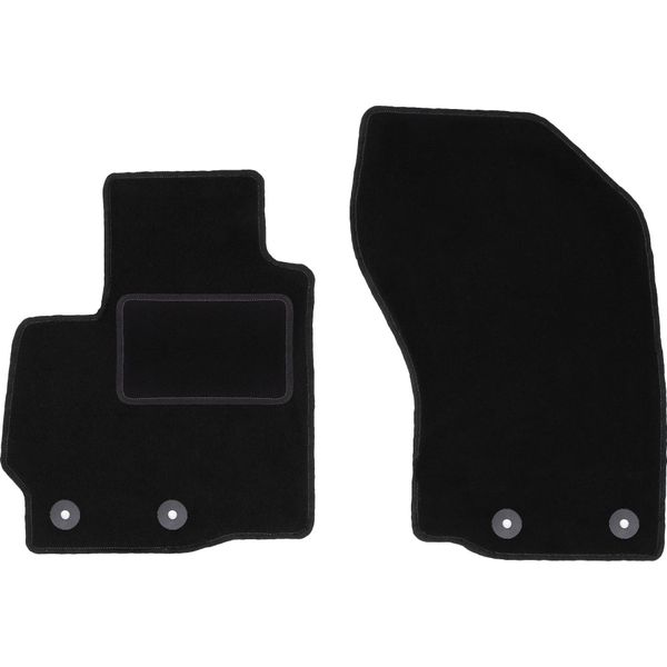 Wielganizator Tappetini Auto Velours Anteriori Adatto Per Mitsubishi Asx (2010-2019, Crossover) Neri, Set 2 Pz, Con Fissaggi-image
