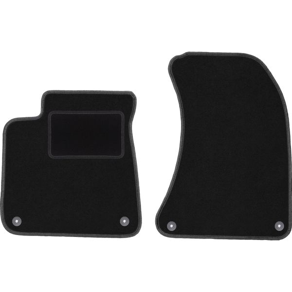 Wielganizator Tappetini Auto Velours Anteriori Adatto Per Audi A8 D4 (2009-2017, Berlina) Neri, Set 2 Pz, Con Fissaggi-image