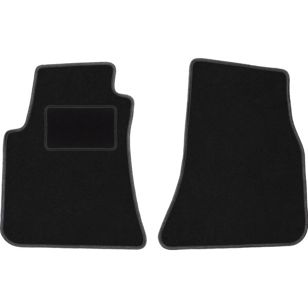 Wielganizator Tappetini Auto Velours Anteriori Adatto Per Dodge Challenger Iii (2008-, Coupé) Neri, Set 2 Pz, Con Fissaggi-image