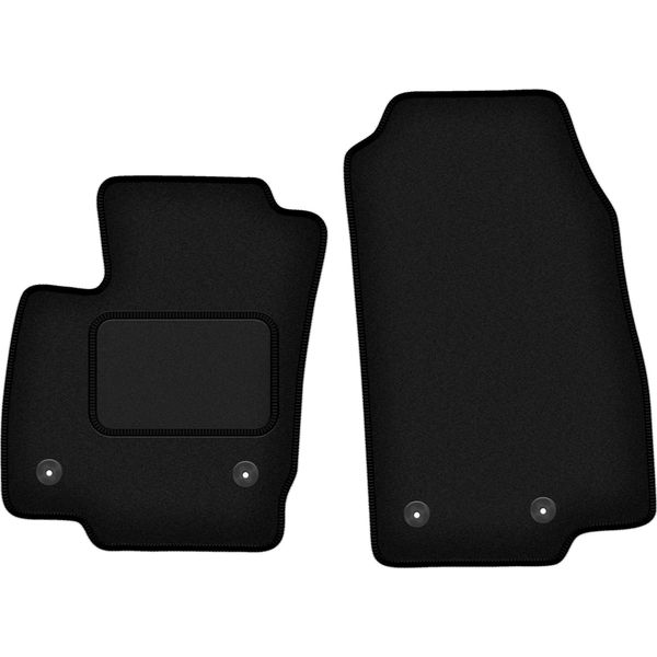 Wielganizator Tappetini Auto Velours Anteriori Adatto Per Ford B-MAX (2012-2017, Minivan) Neri, Set 2 Pz, Con Fissaggi-image