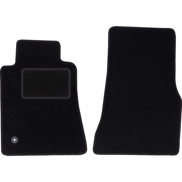Wielganizator Tappetini Auto Velours Anteriori Adatto Per Ford Mustang MK5 (2004-2014, Coupé) Neri, Set 2 Pz, Con Fissaggi-image