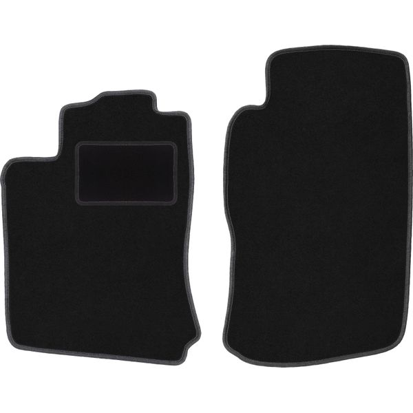 Wielganizator Tappetini Auto Velours Anteriori Adatto Per Opel Vectra B (1996-2001, Hatchback, Berlina, Station Wagon, Liftback) Neri, Set 2 Pz, Con Fissaggi-image