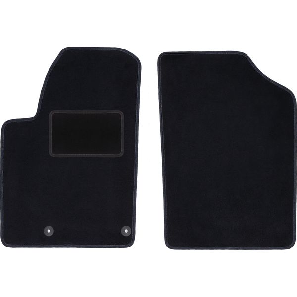 Wielganizator Tappetini Auto Velours Anteriori Adatto Per Citroen Xsara Picasso (1997-2010, Minivan) Neri, Set 2 Pz, Con Fissaggi-image