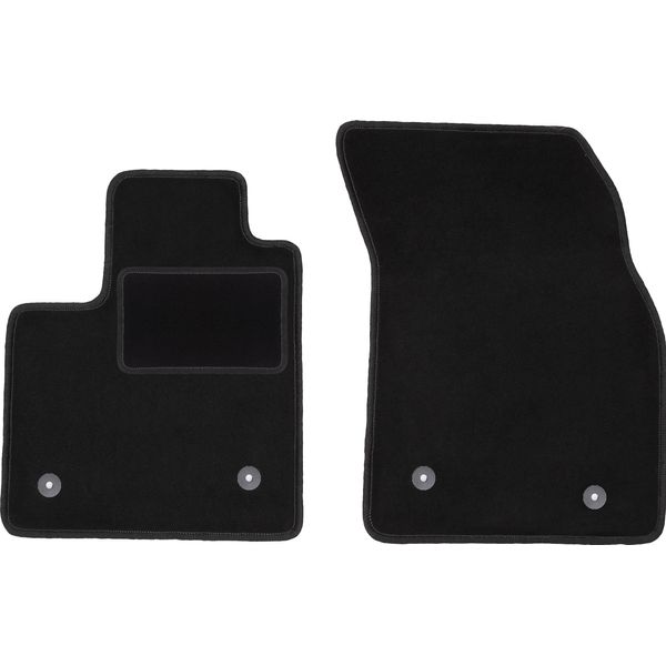 Wielganizator Tappetini Auto Velours Anteriori Adatto Per Ford Focus MK4 (2018-, Hatchback, Berlina, Kombi, Turnier, Turnier Active) Neri, Set 2 Pz, Con Fissaggi-image