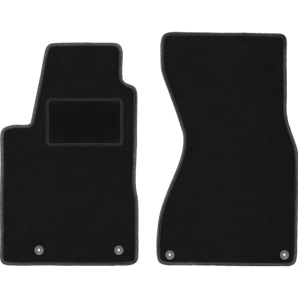 Wielganizator Tappetini Auto Velours Anteriori Adatto Per Audi A8 D2 (1994-2002, Berlina) Neri, Set 2 Pz, Con Fissaggi-image