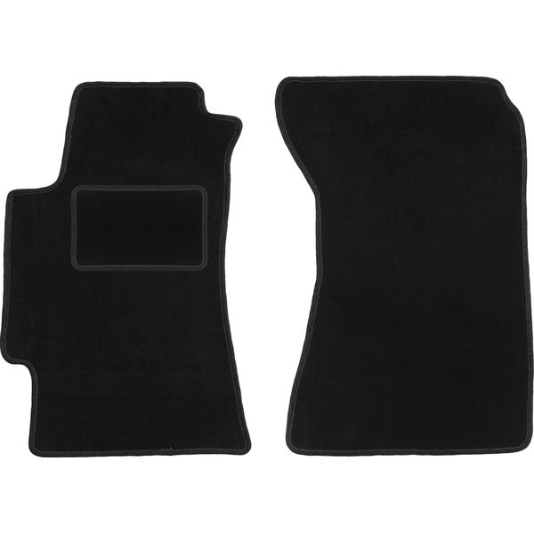 Wielganizator Tappetini Auto Velours Anteriori Adatto Per Subaru Impreza Ii Gd (2000-2007, Berlina, Station Wagon) Neri, Set 2 Pz, Con Fissaggi-image