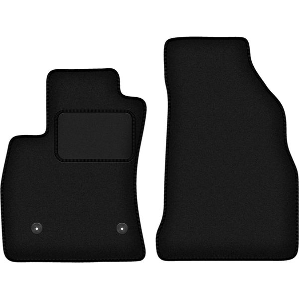 Wielganizator Tappetini Auto Velours Anteriori Adatto Per Fiat Doblo Iii (2021-, Furgoncino) Neri, Set 2 Pz, Con Fissaggi-image