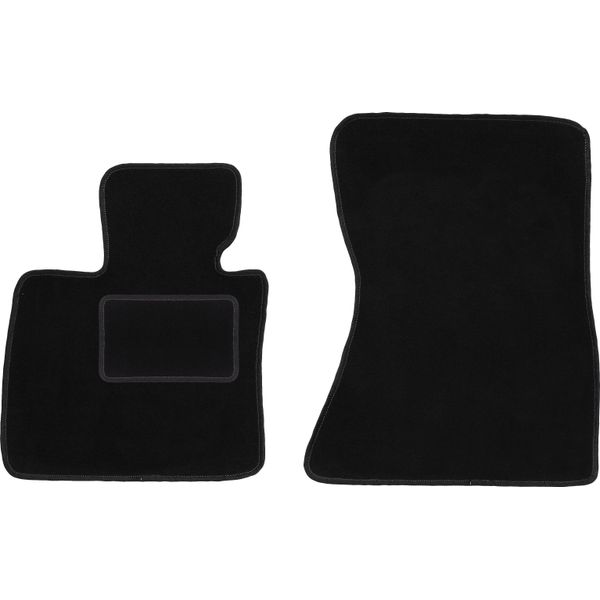 Wielganizator Tappetini Auto Velours Anteriori Adatto Per Bmw X6 E71 (2008-2014, Suv) Neri, Set 2 Pz, Con Fissaggi-image