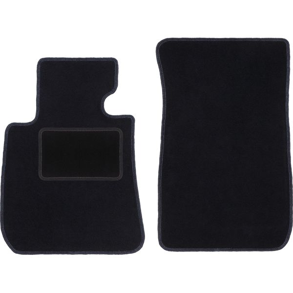 Wielganizator Tappetini Auto Velours Anteriori Adatto Per Bmw 3 E90 (2004-2011, Berlina) Neri, Set 2 Pz, Con Fissaggi-image