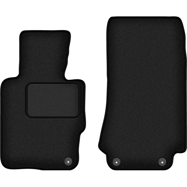 Wielganizator Tappetini Auto Velours Anteriori Adatto Per Bmw Z3 E36/8 (1997-2002, Coupé) Neri, Set 2 Pz, Con Fissaggi-image