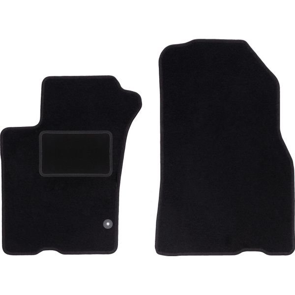 Wielganizator Tappetini Auto Velours Anteriori Adatto Per Mercedes Ml W163 (1998-2005, Suv) Neri, Set 2 Pz, Con Fissaggi-image