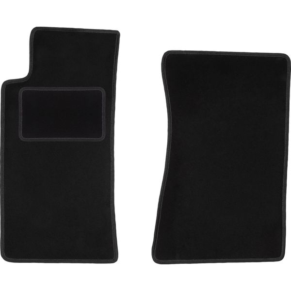 Wielganizator Tappetini Auto Velours Anteriori Adatto Per Mazda MX-5 Ii Nb (1998-2005, Cabriolet) Neri, Set 2 Pz, Con Fissaggi-image