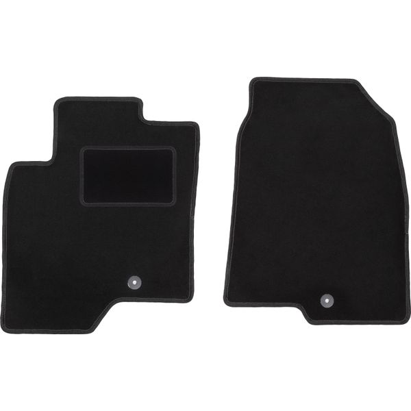 Wielganizator Tappetini Auto Velours Anteriori Adatto Per Chevrolet Captiva (2006-2017, Suv) Neri, Set 2 Pz, Con Fissaggi-image