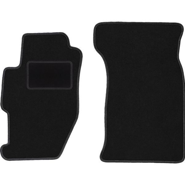Wielganizator Tappetini Auto Velours Anteriori Adatto Per Honda Accord Vi (1998-2002, Coupé) Neri, Set 2 Pz, Con Fissaggi-image