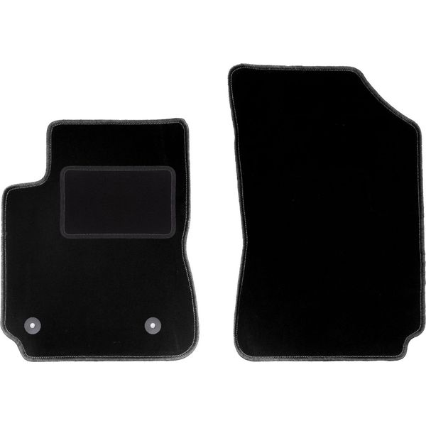 Wielganizator Tappetini Auto Velours Anteriori Adatto Per Citroen C4 Cactus Ii (2018-, Crossover) Neri, Set 2 Pz, Con Fissaggi-image