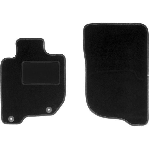 Wielganizator Tappetini Auto Velours Anteriori Adatto Per Mitsubishi L200 Iv (2006-2015, Pickup) Neri, Set 2 Pz, Con Fissaggi-image