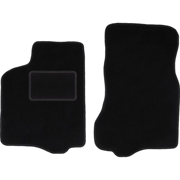Wielganizator Tappetini Auto Velours Anteriori Adatto Per Seat Cordoba I (1993-2002, Berlina) Neri, Set 2 Pz, Con Fissaggi-image