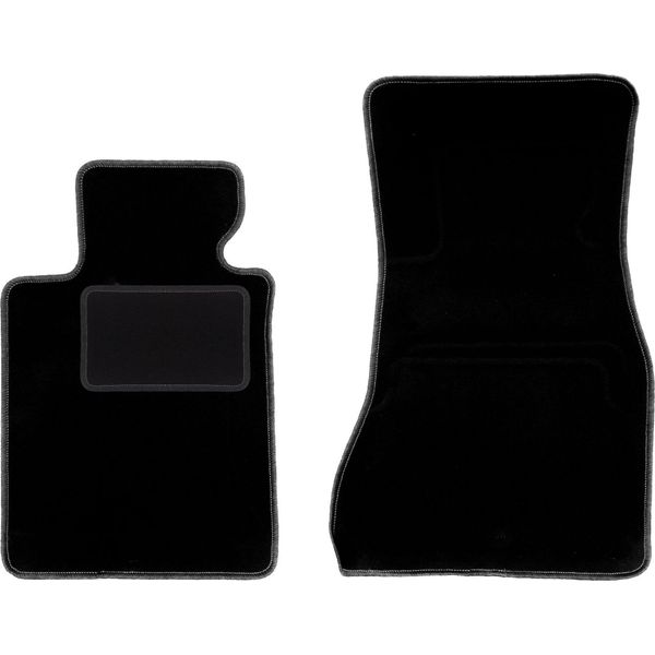 Wielganizator Tappetini Auto Velours Anteriori Adatto Per Bmw 5 G30 (2017-, Berlina) Neri, Set 2 Pz, Con Fissaggi-image
