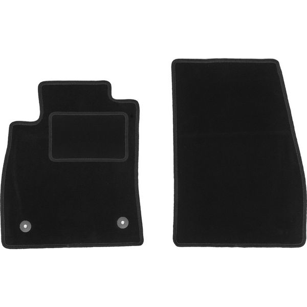 Wielganizator Tappetini Auto Velours Anteriori Adatto Per Ford Puma Ii (2017-, Crossover) Neri, Set 2 Pz, Con Fissaggi-image