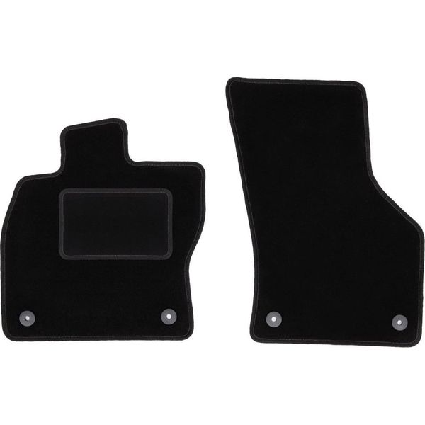 Wielganizator Tappetini Auto Velours Anteriori Adatto Per Audi A3 8V (2012-, Hatchback 5 Porte, Cabrio) Neri, Set 2 Pz, Con Fissaggi-image
