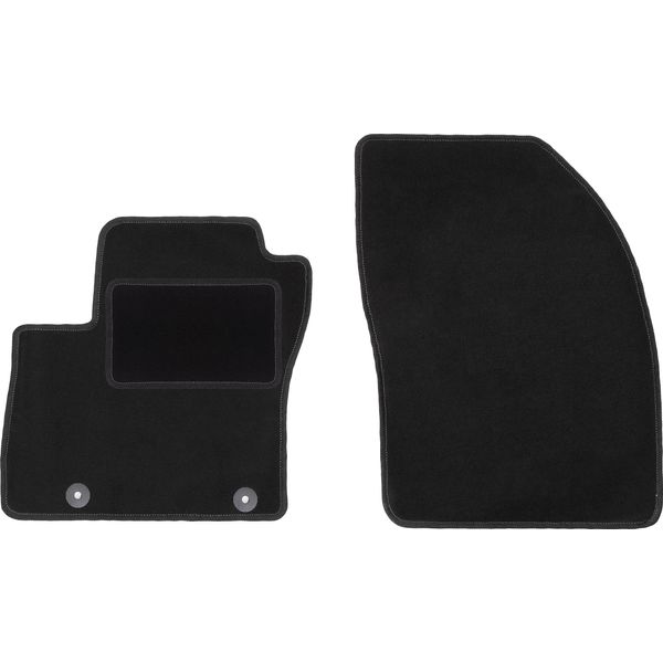 Wielganizator Tappetini Auto Velours Anteriori Adatto Per Ford Kuga MK1 (2008-2011, Suv) Neri, Set 2 Pz, Con Fissaggi-image