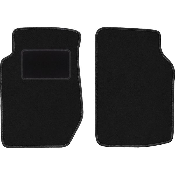 Wielganizator Tappetini Auto Velours Anteriori Adatto Per Kia Sportage I (1995-2004, Suv) Neri, Set 2 Pz, Con Fissaggi-image