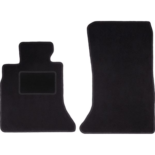 Wielganizator Tappetini Auto Velours Anteriori Adatto Per Bmw 5 F11 (2010-2013, Station Wagon) Neri, Set 2 Pz, Con Fissaggi-image