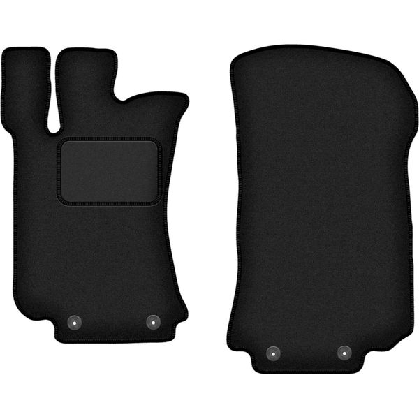 Wielganizator Tappetini Auto Velours Anteriori Adatto Per Mercedes R251 / V251 (2005-2013, 7 Persone) Neri, Set 2 Pz, Con Fissaggi-image