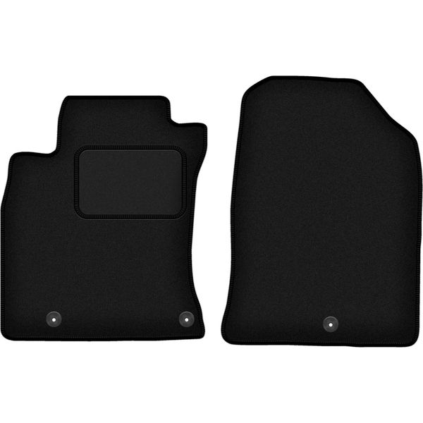 Wielganizator Tappetini Auto Velours Anteriori Adatto Per Kia Proceed Iii (2018-, Hatchback, Kombi, Sw, Sportback) Neri, Set 2 Pz, Con Fissaggi-image