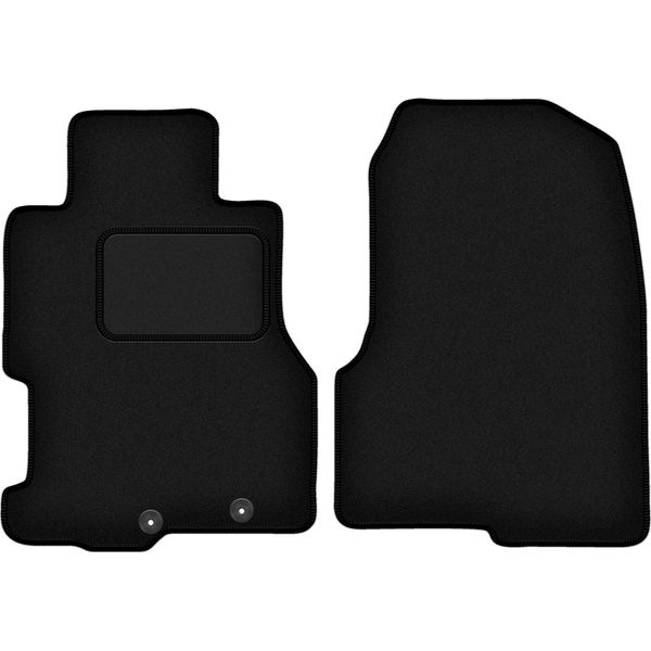 Wielganizator Tappetini Auto Velours Anteriori Adatto Per Honda Civic Vii (2001-2007, 5 Porte) Neri, Set 2 Pz, Con Fissaggi-image