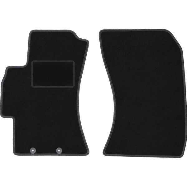 Wielganizator Tappetini Auto Velours Anteriori Adatto Per Subaru Forester Iii (2008-2013, Suv) Neri, Set 2 Pz, Con Fissaggi-image