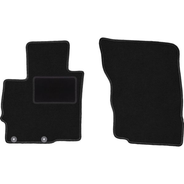 Wielganizator Tappetini Auto Velours Anteriori Adatto Per Mitsubishi Eclipse Cross (2017-, Suv) Neri, Set 2 Pz, Con Fissaggi-image