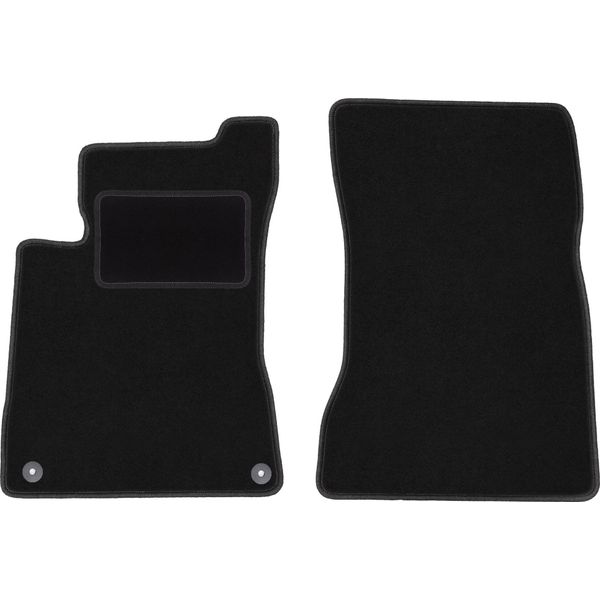 Wielganizator Tappetini Auto Velours Anteriori Adatto Per Mercedes Cls C118 (2019-, Berlina, Station Wagon) Neri, Set 2 Pz, Con Fissaggi-image