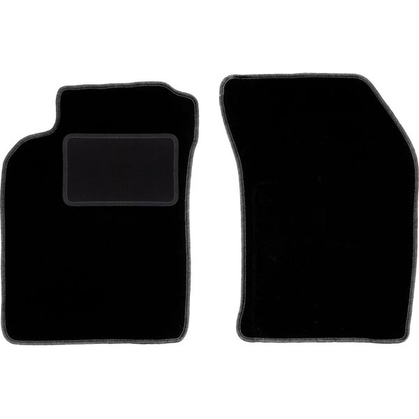 Wielganizator Tappetini Auto Velours Anteriori Adatto Per Nissan Almera N15 (1995-2000, Hatchback, Berlina) Neri, Set 2 Pz, Con Fissaggi-image