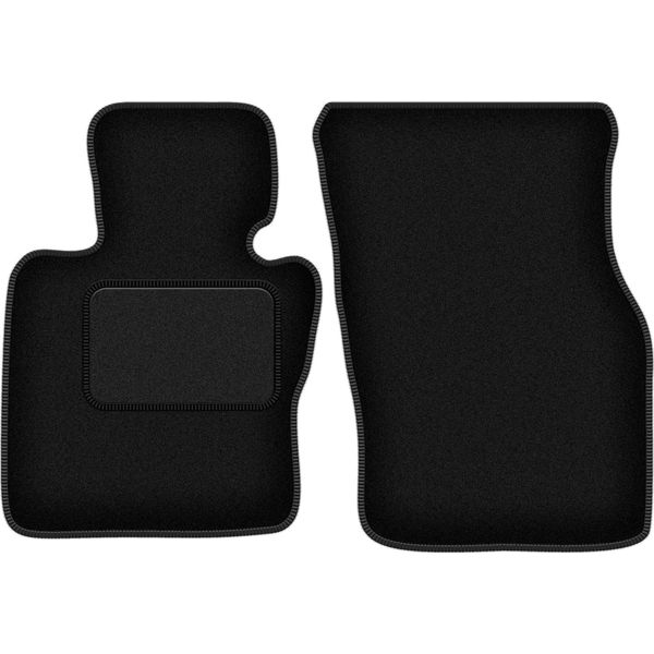 Wielganizator Tappetini Auto Velours Anteriori Adatto Per Mini Countryman (2014-, Hatchback) Neri, Set 2 Pz, Con Fissaggi-image