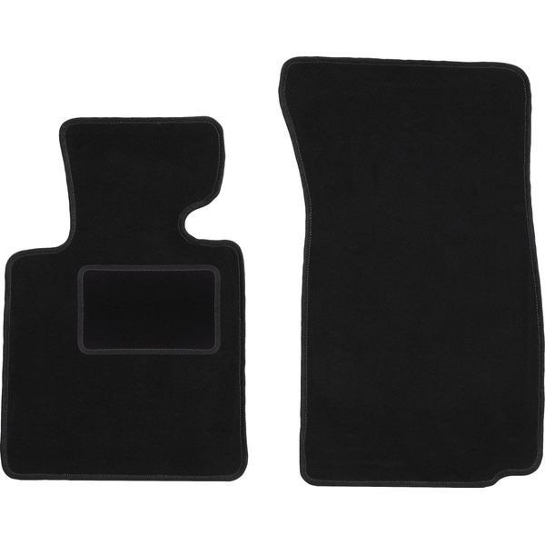 Wielganizator Tappetini Auto Velours Anteriori Adatto Per Bmw Z4 E85 (2002-2008, Cabriolet) Neri, Set 2 Pz, Con Fissaggi-image