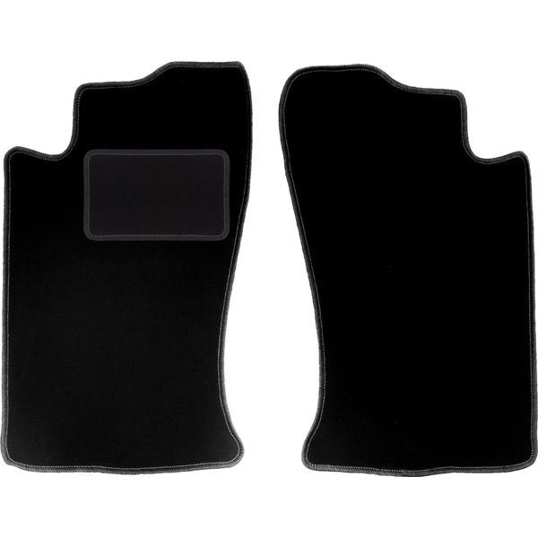 Wielganizator Tappetini Auto Velours Anteriori Adatto Per Mitsubishi Eclipse 2G (1995-1999, Coupé) Neri, Set 2 Pz, Con Fissaggi-image