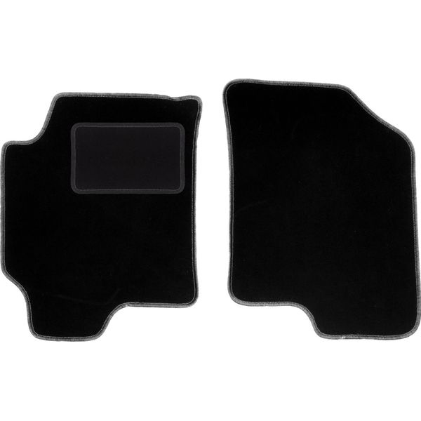 Wielganizator Tappetini Auto Velours Anteriori Adatto Per Hyundai Elantra Iii (2000-2006, Berlina) Neri, Set 2 Pz, Con Fissaggi-image