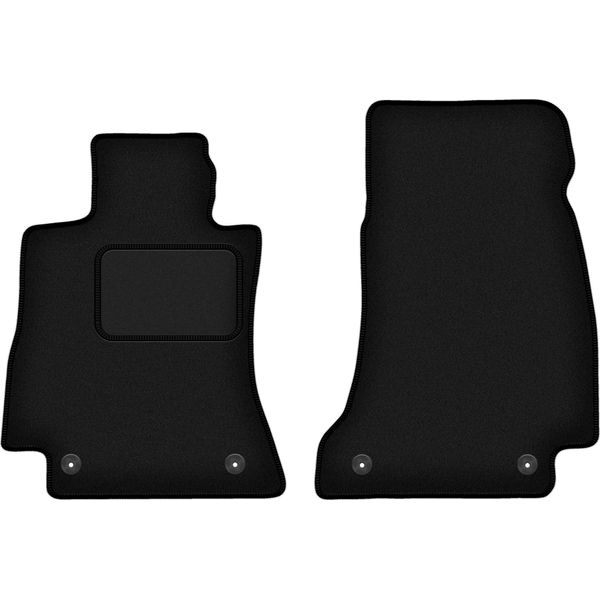 Wielganizator Tappetini Auto Velours Anteriori Adatto Per Mercedes Cls C257 (2018-, Berlina) Neri, Set 2 Pz, Con Fissaggi-image