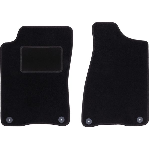 Wielganizator Tappetini Auto Velours Anteriori Adatto Per Audi 90 B3 (1986-1991, Berlina) Neri, Set 2 Pz, Con Fissaggi-image