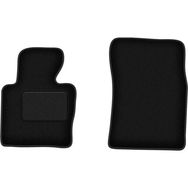 Wielganizator Tappetini Auto Velours Anteriori Adatto Per Range Rover Iii L322 (2001-2012, Suv) Neri, Set 2 Pz, Con Fissaggi-image