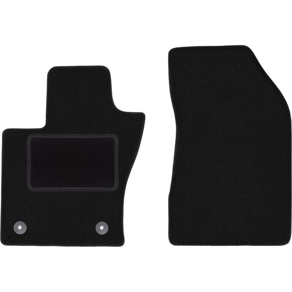 Wielganizator Tappetini Auto Velours Anteriori Adatto Per Jeep Renegade Ii (2018-, Suv) Neri, Set 2 Pz, Con Fissaggi-image