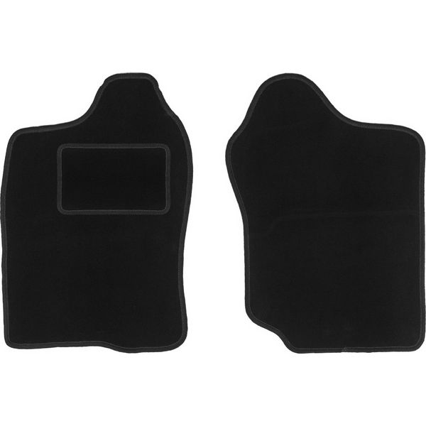 Wielganizator Tappetini Auto Velours Anteriori Adatto Per Suzuki Jimny (1998-2007, Suv) Neri, Set 2 Pz, Con Fissaggi-image
