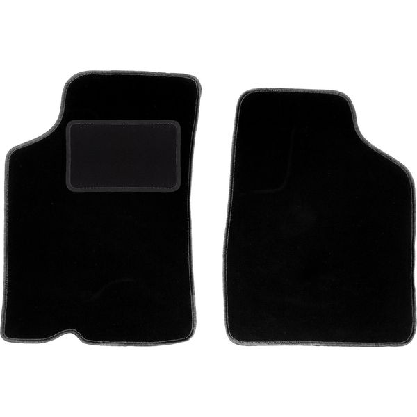 Wielganizator Tappetini Auto Velours Anteriori Adatto Per Kia Sephia I (1994-1997, Berlina) Neri, Set 2 Pz, Con Fissaggi-image