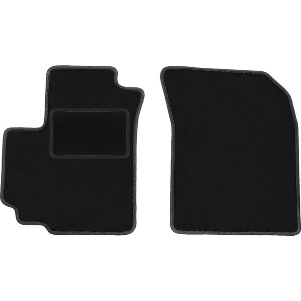 Wielganizator Tappetini Auto Velours Anteriori Adatto Per Suzuki Swift V 5D (2010-2016, Hatchback) Neri, Set 2 Pz, Con Fissaggi-image