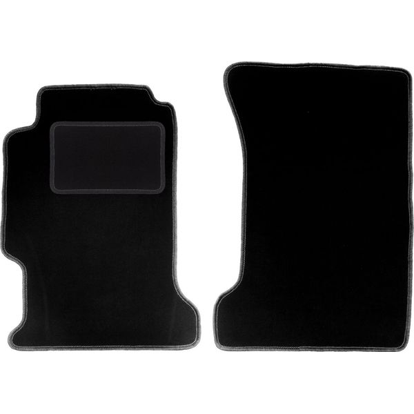 Wielganizator Tappetini Auto Velours Anteriori Adatto Per Honda Accord V (1993-1997, Station Wagon, Berlina) Neri, Set 2 Pz, Con Fissaggi-image