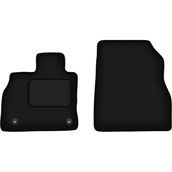 Wielganizator Tappetini Auto Velours Anteriori Adatto Per Nissan Leaf I (2010-2017, Hatchback) Neri, Set 2 Pz, Con Fissaggi-image