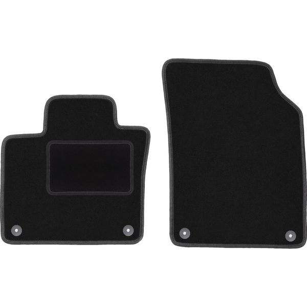 Wielganizator Tappetini Auto Velours Anteriori Adatto Per Volvo XC90 Ii (2015-, Suv) Neri, Set 2 Pz, Con Fissaggi-image
